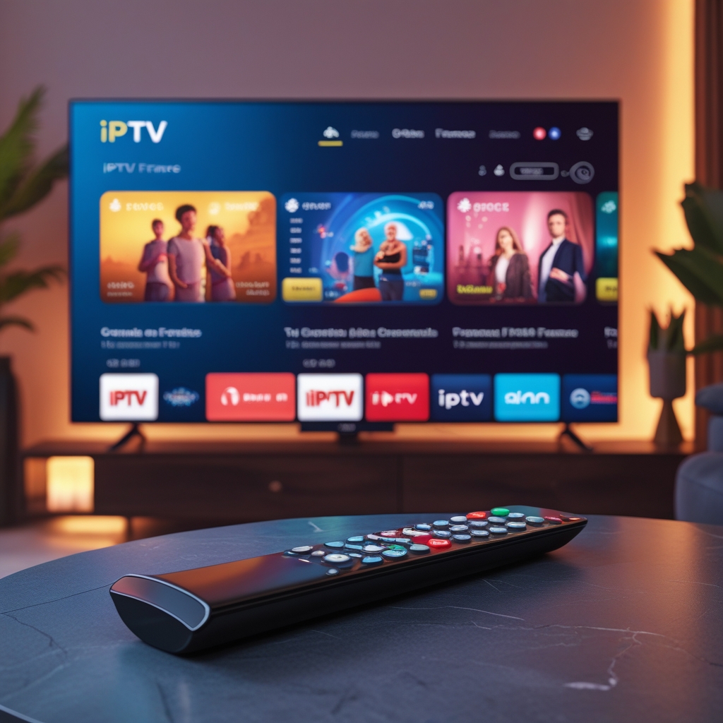 Top 10 Meilleurs Fournisseurs IPTV en France (2025) – Avis, Prix et Fiabilité phoenix 10 modern living room with a smart tv showing iptv int 0