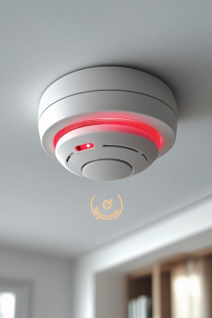 phoenix 10 a closeup of a modern smoke detector on a white cei 1 (1)