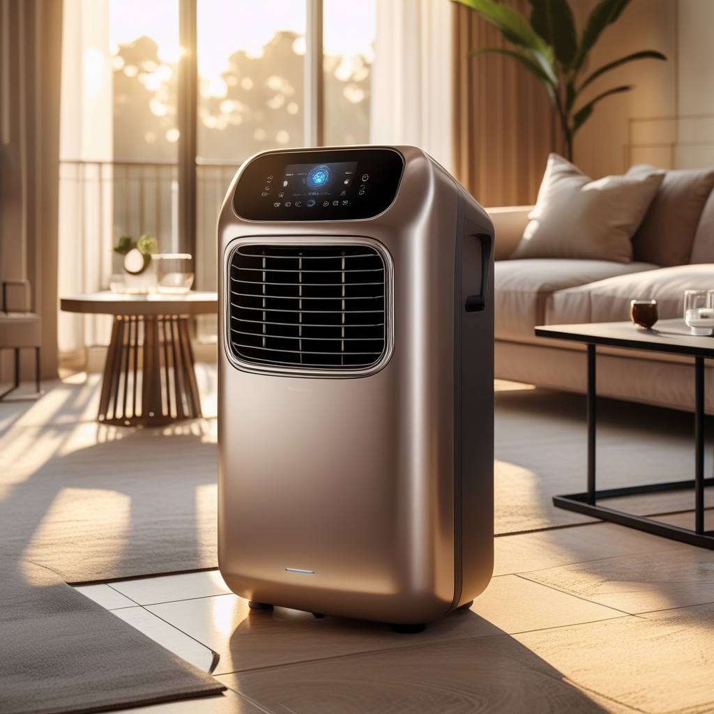 phoenix 10 modern portable air conditioner with a sleek metall 2