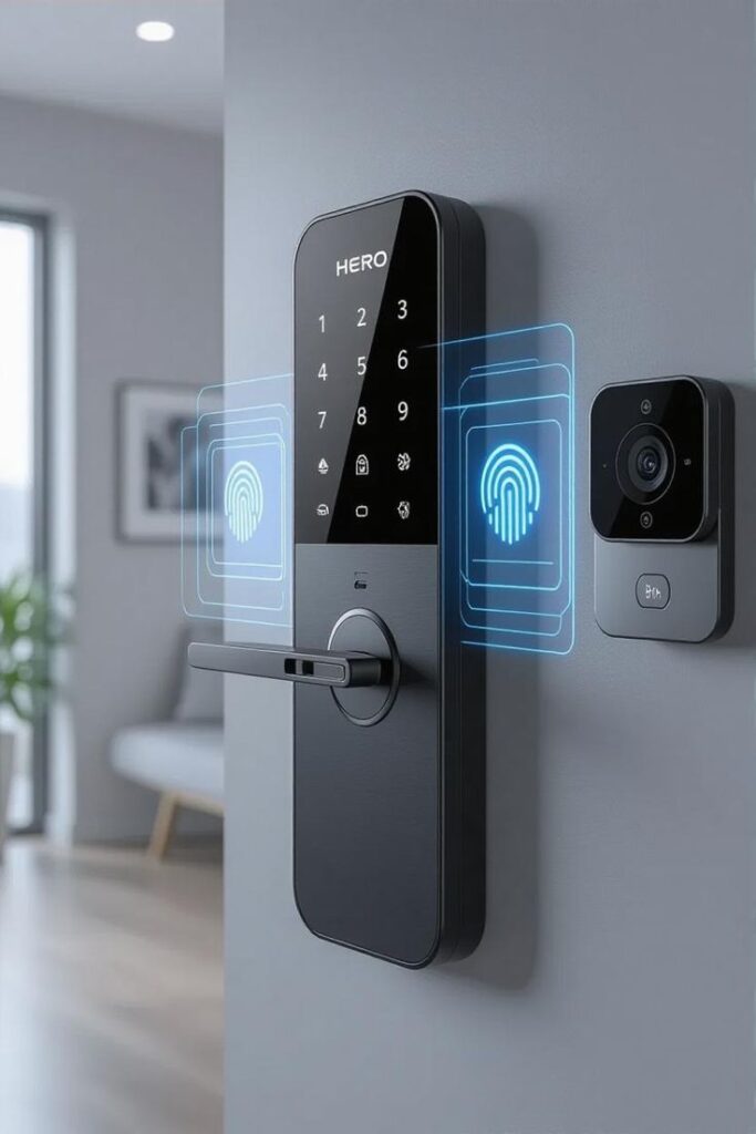 smart door lock + camera combo for modern homes
