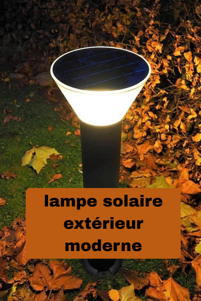 lampe solaire extérieur moderne