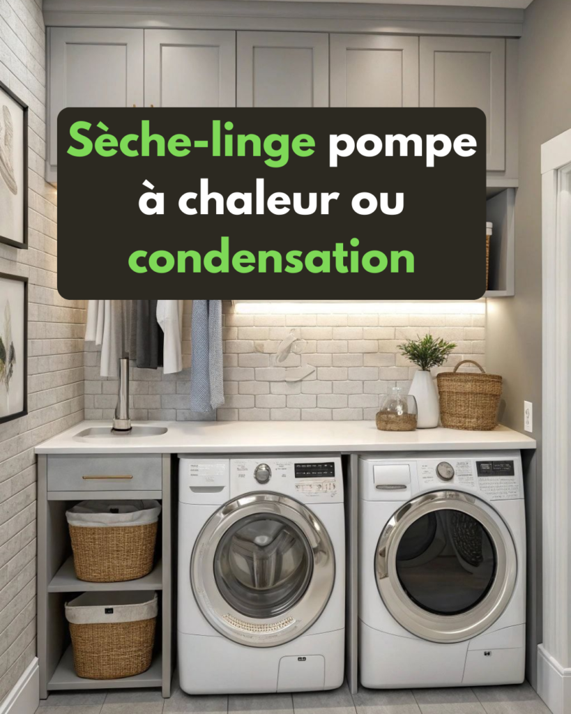 sèche linge pompe à chaleur ou condensation