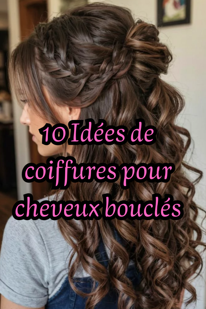 10 Idées de coiffures pour cheveux bouclés tendance et faciles Éliminer la moisissure au plafond (4)