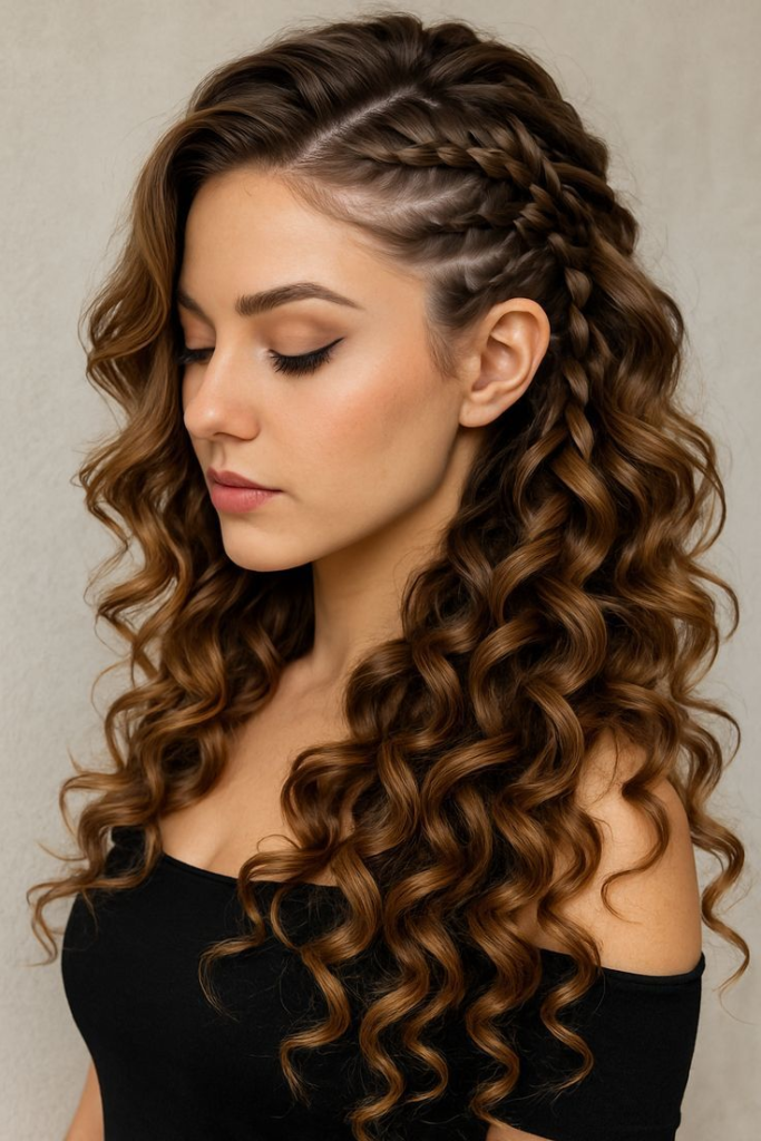 10 Idées de coiffures pour cheveux bouclés tendance et faciles image