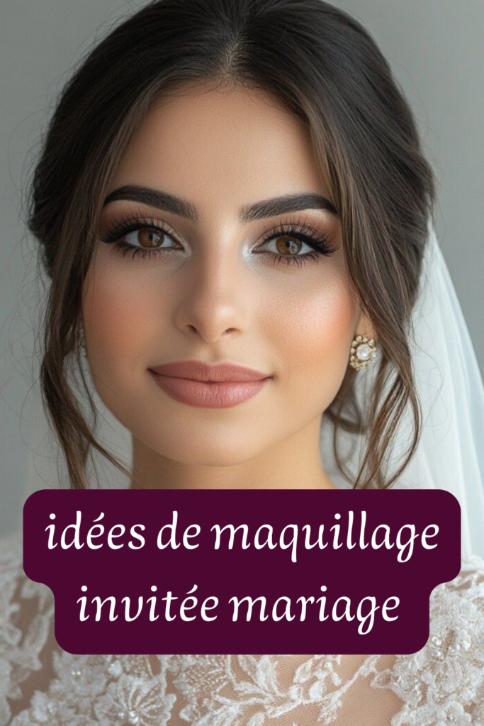 idées de maquillage invitée mariage