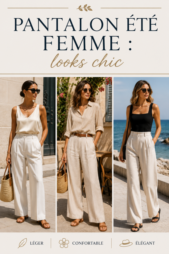 Pantalon été femme tendance : looks chic et décontractés 2933c26a 6499 4cab bf65 845ccd3bcc8c